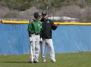A personal photo taken in 2012 of an in game conversation between myself and my coach at the time, Bruce Cox. 