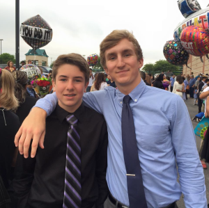 Photo taken of my brother and myself following his 8th grade graduation earlier this year. 
